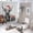 style-685, variant on Cute And Colorful Happy Camper 4 Piece Bathroom Shower Curtain Sets Bathroom Decor Set with Non-Slip Rugs Toilet Lid Cover And Bath Mat Happy Camper Travel Car Waterproof Shower Curtain