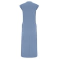 thumbnail image 4 of Vibrex Casual Summer Sleeveless Tank Dress Long Maxi Sundresses Loose Wrinkle-Free Beach Travel Vacation Clothes Round Neck Solid Color Shirt Dress, 4 of 7