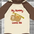 thumbnail image 4 of Inktastic My Mommy Loves Me Sloth Boys or Girls Long Sleeve Baby Bodysuit, 4 of 5