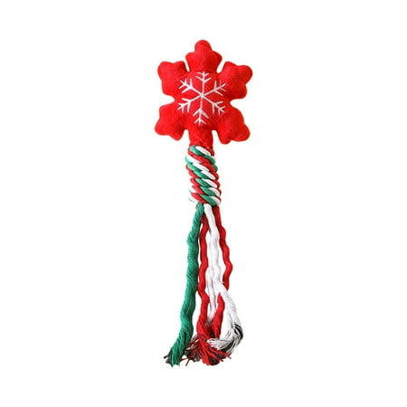 Wdhugt Red Christmas Plush Dog Toy For Pets Red Velvet Material Chew Resistant Santa Decoration For Small And Medium Dogs 13.00 Inches Long Red