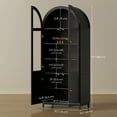 thumbnail image 3 of HOMCOM Armoire de Garde-Manger de Cuisine Arquée, Armoire de Rangement de Cuisine de 71 Pouces de Hauteur, 3 of 10