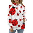thumbnail image 3 of Ladybug Oversized Hoodies for Women Pullover Womens Clothes with Pocket Mens Ultimate Pullover Hoodie Sweatshirt S-6XL, 3 of 8