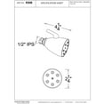 thumbnail image 3 of Westbrass R308-05 Speakman Style 6-Jet Adjustable Shower Head, Satin Nickel, 3 of 6
