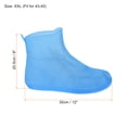 thumbnail image 2 of Unique Bargains 30x20.5cm Surchaussures Pliables Réutilisables en Silicone Imperméables, Bleu, 2 of 7