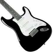 Open Box RockJam Black Electric Guitar with Guitar Bag