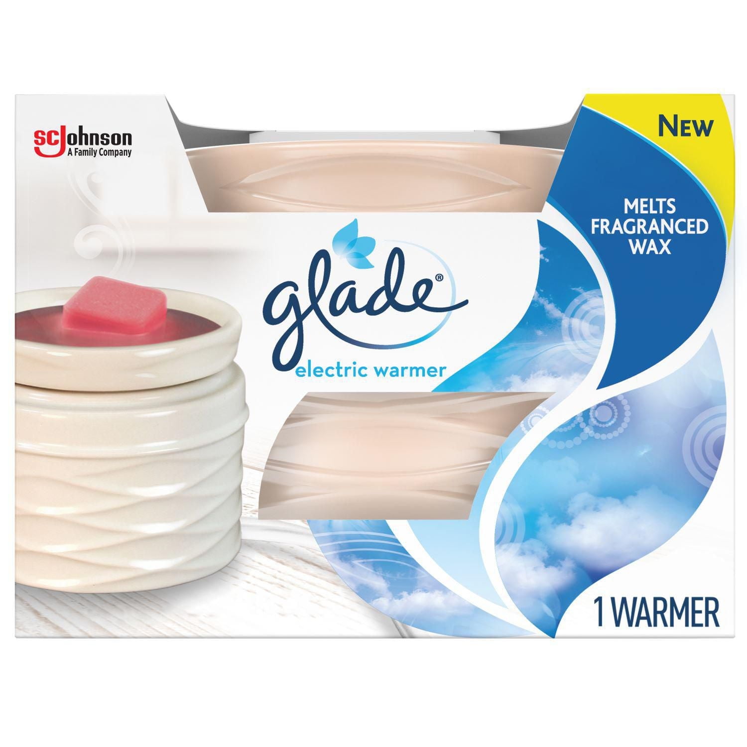 Glade® Wax Melts Air Freshener Warmer, White, 1 Warmer