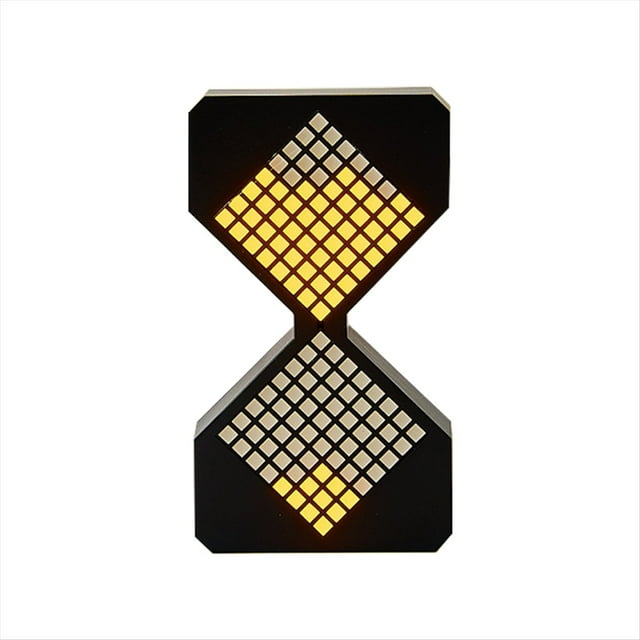 Reloj de Digital con Luz LED , Temporizador de Gravedad Ajustable de 1 A 30 Minutos, Cubo de Flujo Dinámico, Color Negro, para el Hogar.