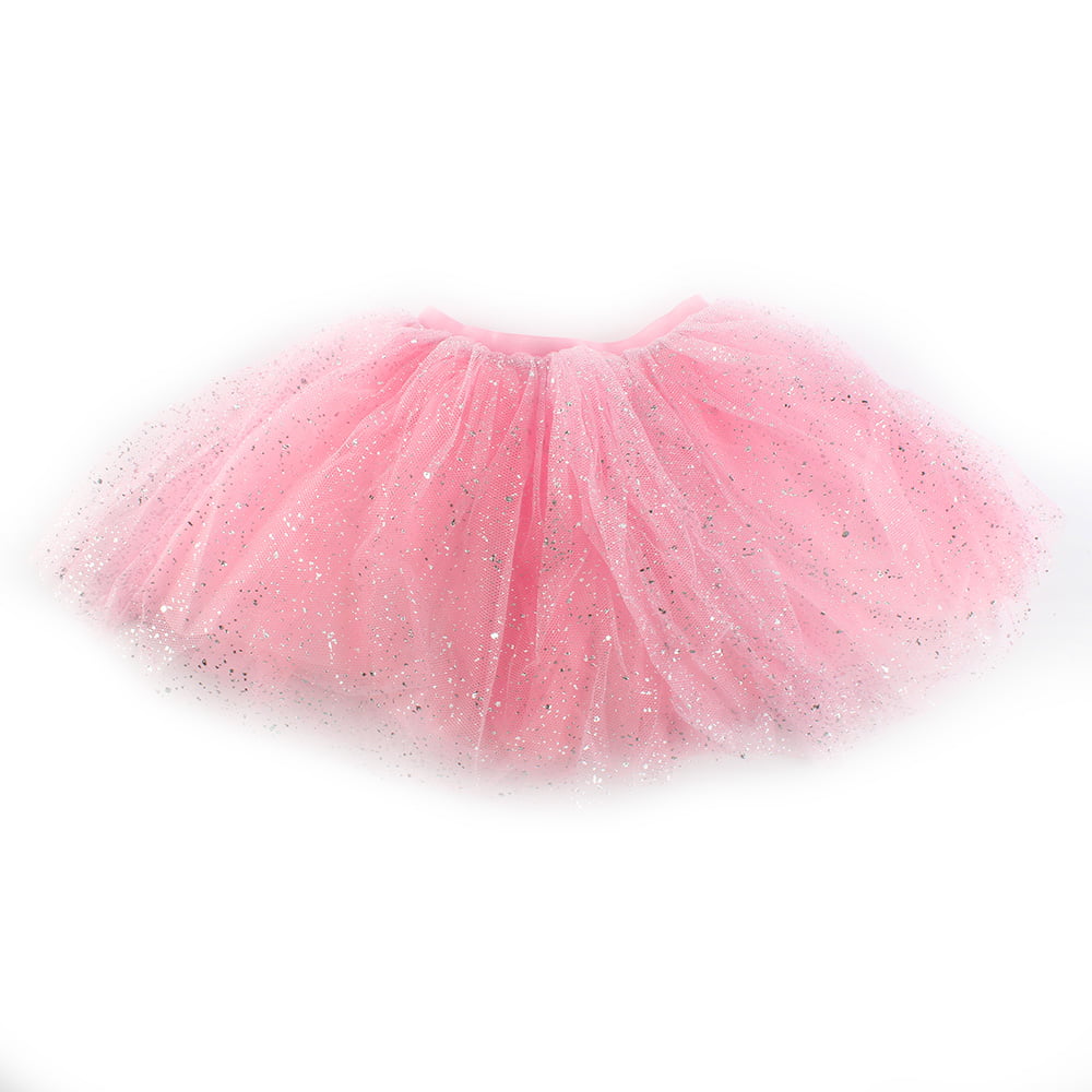 Baby Kid Girl Princess Star Sequin Party Dance Ballet Tutu Lace Mini Skirt 2-7 Y 
