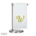 thumbnail image 2 of Monogrammed Bath Towel, Personalized Gift, 27 x 54 inches - Set of 2 - Gold Script Embroidered Towel - 100% Turkish Cotton- Soft Terry Finish - for Bathroom or Spa - Script W White, 2 of 2