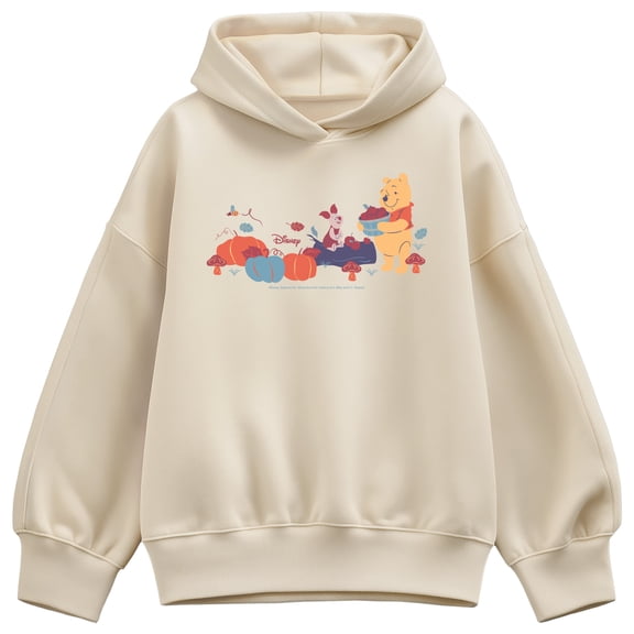 Winnie The Pooh - Fall - Women's Oversized Fleece Hoodie Sweatshirt