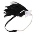 thumbnail image 4 of Venda elástica para mujer Sunnimix Diadema de imitación de Diamante negro y plata, 4 of 8