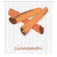 thumbnail image 2 of Ambesonne Cinnamon Shower Curtain, Scent of the Spice Name, 69"Wx70"L, White Burnt Sienna Rust, 2 of 4
