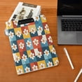 thumbnail image 5 of FORMRS A4 Clipboard Folder with Pen Holder Horizontal Foldable School Office Binder, Yellow Checkered Daisy, 5 of 9