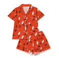 thumbnail image 3 of IMENGL Womens Halloween Pajama Sets Soft Short Sleeve Graphic Nightwear Loungewear Comfy Pajamas Set for Women,S-XXXL, 3 of 7