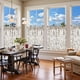 thumbnail image 3 of Cortinas Jinchan 66x91 cm Lino Floral para Cocina, 2 Paneles de Nivel, 3 of 9