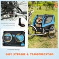 thumbnail image 6 of Demi Bonn 53" Dog Trailer for Bicycles, Dog Bike Trailer for Dogs with 3 Entrances for Travel, Quick Set-up and Fold Down, Blue, 6 of 9