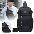 thumbnail image 2 of HCTSHG EDC Sling Bag Crossbody Backpack Sport Bag Pack Chest Shoulder Bag for Men One Strap Motorcycle for Hiking Walking Biking Travel Cycling with USB Charger Port, 2 of 9