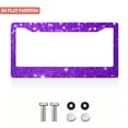 thumbnail image 2 of 1PC Flat Printed License Plate Frames with Purple Galaxy Pattern 2 Holes 6. 3x12. 2inch(16x31cm), 2 of 8