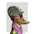 thumbnail image 2 of Fab Funky 26x32 Gold Ornate Wood Framed with Double Matting Museum Art Print Titled - Greyhound in 16th Century Hat, 2 of 4
