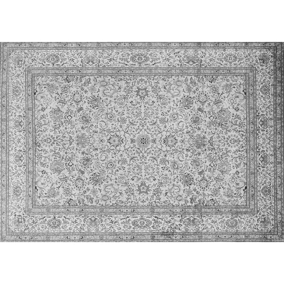 Ahgly Company Indoor Rectangle Persian Gray Traditional Area Rugs, 5' x 7'