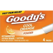 Goodys Extra Strength Headache Powder, Cool Orange Flavor, Dissolve Packs, 4 Ea, 2 Pack