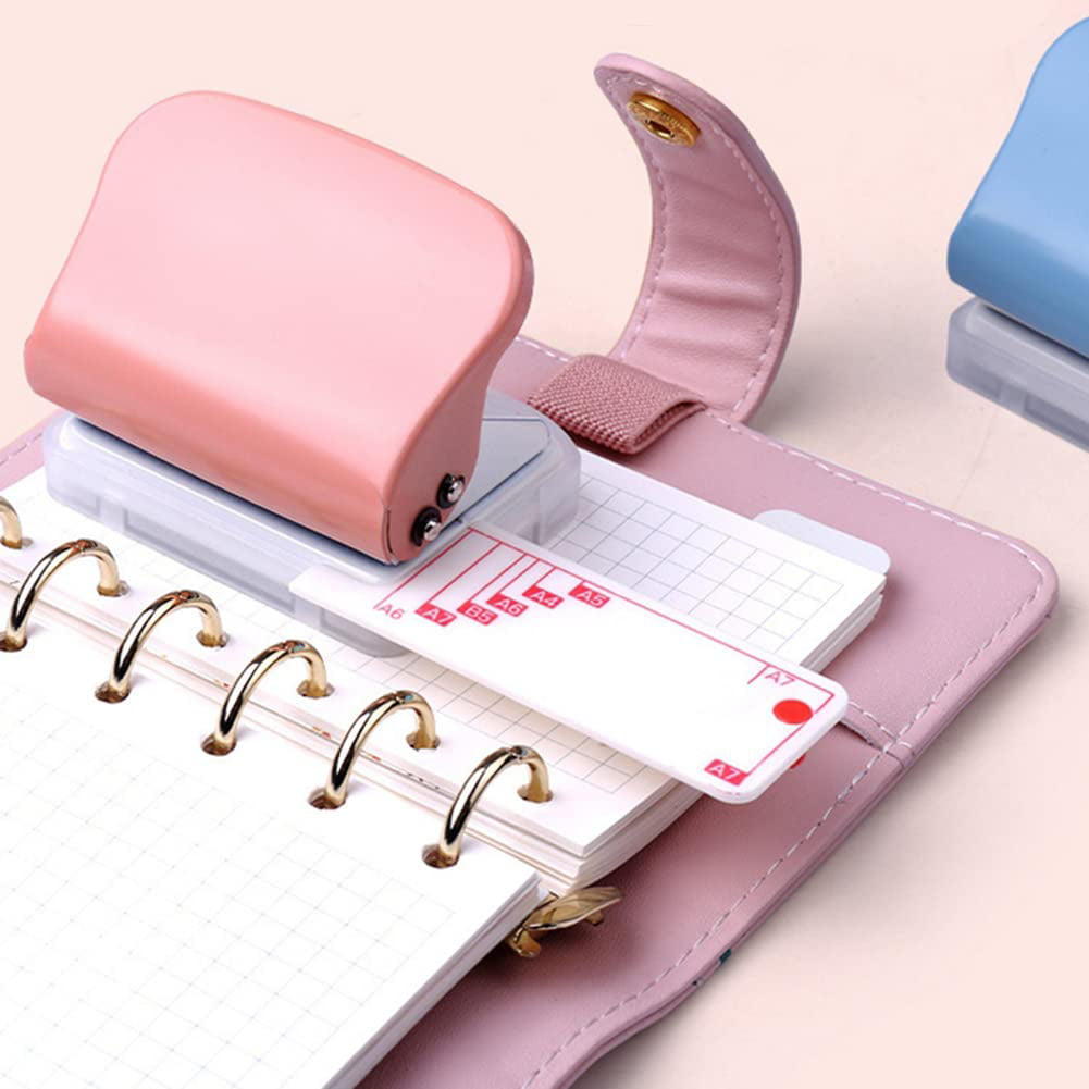 Pikadingnis Portable Mushroom Discbound Hole Punch for All Paper Sizes,  Notebook Hole Punch Paper Card Puncher Book Hole Punches DIY Photo Album  Making Handbook Postcards Convenient Desktop Hole Punch 
