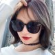 thumbnail image 4 of Moda Retro gran tamaño negro gafas de sol mujeres clásico cuadrado, 4 of 4
