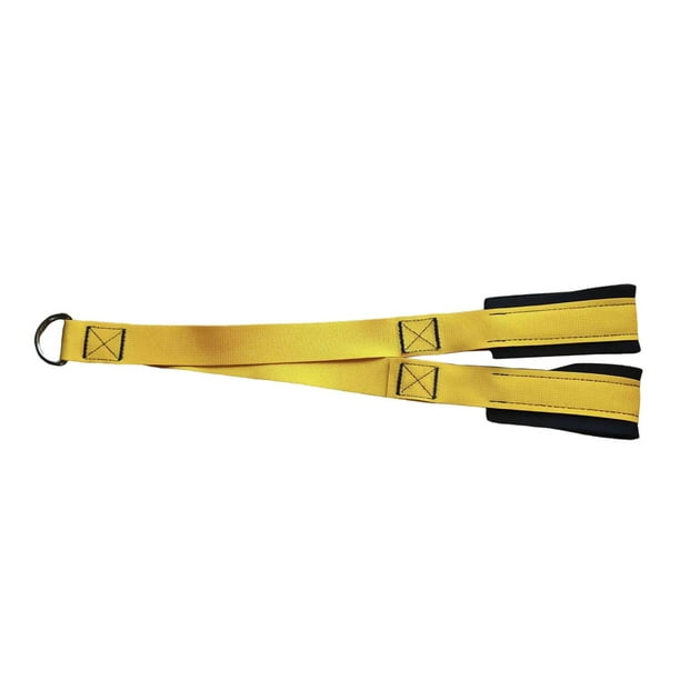 Cuerda para tríceps, correas de extensión para tríceps, culturismo, levantamiento de pesas, cuerdas de dominadas Amarillo