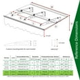 thumbnail image 7 of Miekor 79" x 34" Window Awnings Door Entrance Canopy, Aluminum Alloy Bracket, 0.137 Inch Thick Crystal Solid Polycarbonate Sheet with Valance for Wooden Wall House (DA7934W Series Brown Roof) 0075, 7 of 7