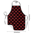 thumbnail image 2 of Gaeub Sexy Red Lips Kiss Kitchen Cooking Aprons Adjustable Bib Apron Waterdrop and Oil Resistant Kitchen Chef Apron for Women Men, 2 of 7