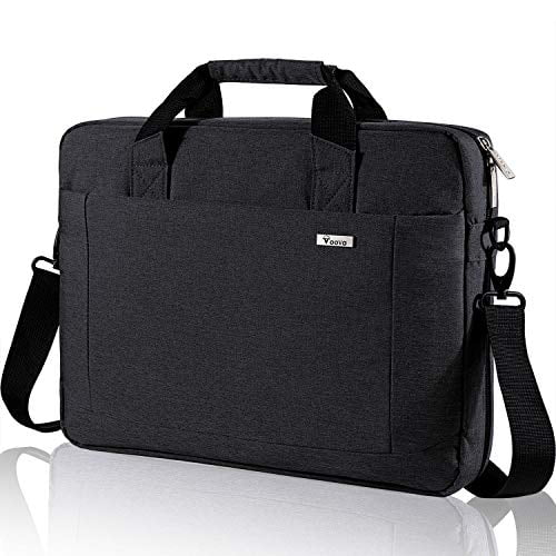 Voova Travel Laptop Backpack Black Fashion Business Work Commute Bag for Men Women Waterproof Tech Computer School College Rucksack University Bookbag with Compartment for 14 15 15.6 Inch Laptop