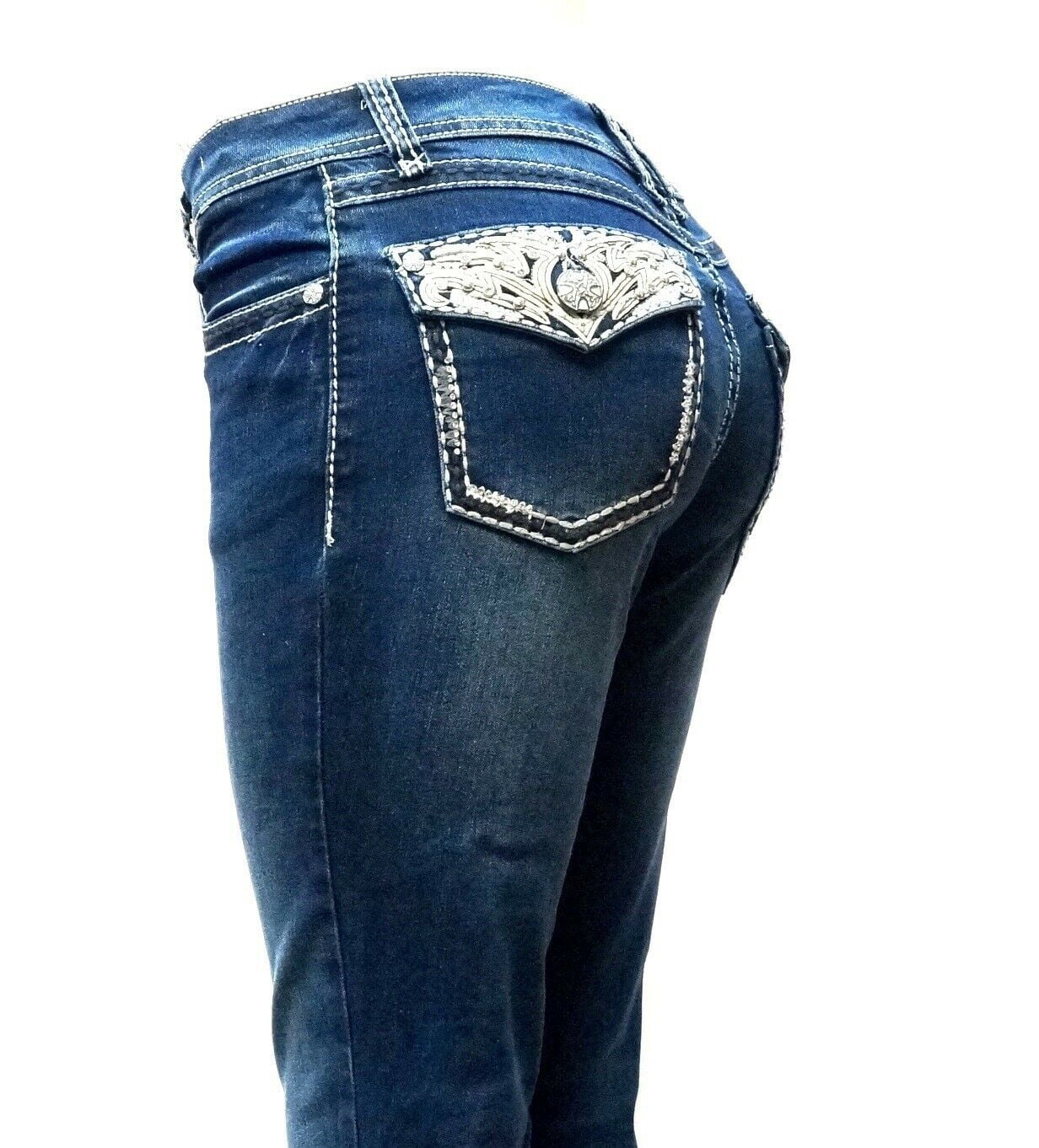 【Yoyocha25 】STUDS DETAIL DENIM PANTS ed88f3e8-4a1c-4b1a-84c5-