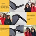 thumbnail image 3 of Heart Sunglasses for Women Men Festival Party Rave Light Changing Heart Effect Diffraction Glasses UV400 Protection, 3 of 7