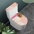 thumbnail image 3 of HELLHERO Polyester Fabric Toilet Cover Set & Dustproof Bathroom Toilet Lid Cover Set & Elastic Edge for Bathroom Supplies Elastic Bottom, 3 of 8