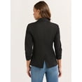 thumbnail image 5 of Sofia Jeans Women's Linen Blend Blazer with Scrunch Sleeves, Sizes XS-4X, 5 of 5