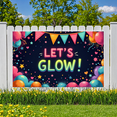 thumbnail image 4 of Neon Design Glow Banner Colorful Decoration Let's Glow Festival Sign for Party Celebration Event, 4 of 9