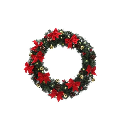 homegear 24 quot pre lit christmas wreath holiday door decor homegear 24 quot pre lit christmas wreath holiday door decor