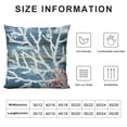 thumbnail image 5 of Qinduosi Coral Throw Pillow Covers Beach Themed Decorative Wooden Plank Texture Summer Farmhouse Pillowcase for Living Room Sofa White, 5 of 5