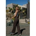 thumbnail image 6 of CALI1850 Women's Cali1850 Women's Mid Rise Silhouette With Wide Leg Cargo Pants With Side Pockets, 6 of 7