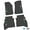 Black w/ Green & White insert, variant on Flextread Floor Mats for 20-24 Jeep Gladiator - Mopar Licensed Factory Fit - Pink w/ White Jeep Wave w/o Wheel Insert - 100% Made in USA