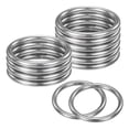thumbnail image 1 of Uxcell 12-Pack Anillas para Atrapasueños, 1.6 Pulgadas de Acero Inoxidable, Aros Redondos de Macramé para DIY de Corona de Boda Plata 0.16 Pulgadas, 1 of 1