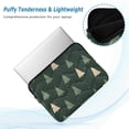 thumbnail image 2 of FORMRS 13-13.3 inch Laptop Sleeve Case Soft Carrying Quilted Computer Bag Cover, Beige Christmas Trees, 2 of 7