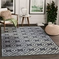 thumbnail image 2 of Abani Quartz 4'W x 6'D QRZ180A Grey White Traditional Moroccan Trellis Area Rug, 2 of 7