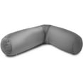 thumbnail image 3 of Living Health Products LRGMBR-Gray-02 Microbead Body Pillow Gray - Mooshi Squishy Soft Cover, 3 of 8