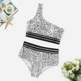 thumbnail image 2 of QLEICOM Womens Swimsuits Tummy Control Plus Size Swimsuit Coverup Fashion Leopard Bikin Print Two Piece Swimsuit Pushups Swimwear Beachwear White M, 2 of 5