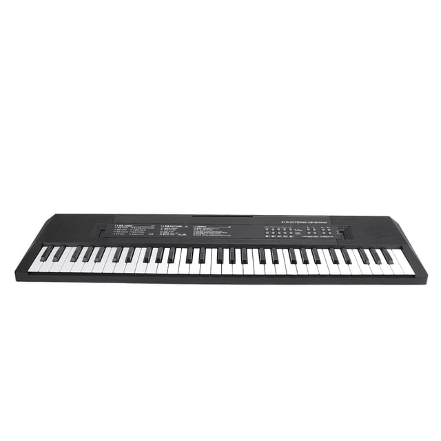 Teclado De Piano Eléctrico, Plástico 5 Ritmos Teclado Electrónico De 61 Teclas Para Viajes Para Mayores De 3 Años