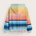 thumbnail image 3 of Baby Days Fashion YLSDY Big Girls Hooded Sweatshirts Long Sleeve Crew Neck Pullover Tops Striped Tie Dye Print Casual Hoodies Shirts with Pocket Multicolor 4-5 Years, 3 of 5