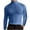 Blue, variant on ZVNAΖH Men Compression Fit Mock Turtleneck Shirts, Casual Solid Color Elasticity Undershirts Fall Winter Slim Fit T Shirts