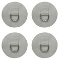 thumbnail image 2 of YYST 4 X Stainless Steel D-Ring Pad/Patch for PVC Inflatable Boat Raft Dinghy Kayak - No Glue Included- Instruction Included- Light Grey, 2 of 4