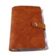 thumbnail image 3 of Carpeta económica A6 con múltiples bolsillos, anillos de acero inoxidable, cubierta de cuero PU, carpeta de cartera para oficina, escuela, negocios, marrón, 3 of 12